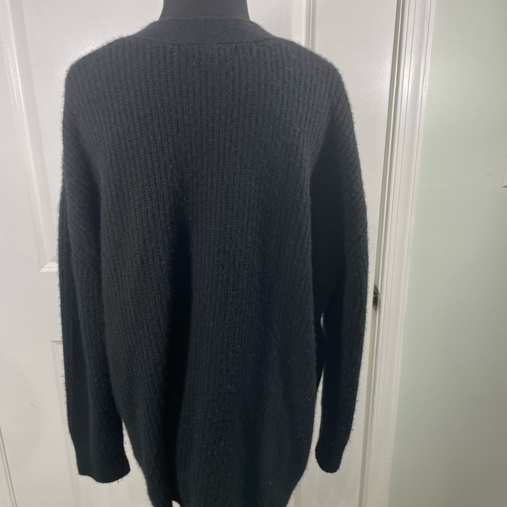 Quince Classic Black Women's Cardigan Sweater Size Small CB-114 - Picture 6 of 6